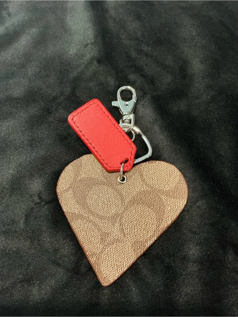Handmade key/bag charm with Coach Hangtag